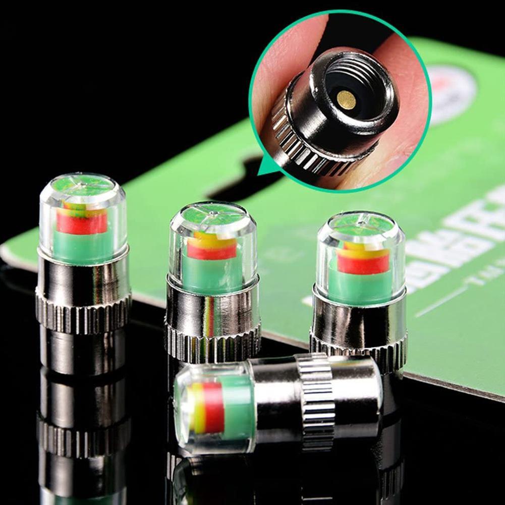 4 шт. Колпачок датчика системы контроля давления в шинах автомобиля Автомобильный беспроводной колпачок давления в шинах Ниппель клапана Монитор Внешний колпачок шины