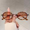 Винтажные овальные трендовые оттенки женские модные брендовые декоративные солнцезащитные очки новые женские леопардовые солнцезащитные очки для пляжа путешествий