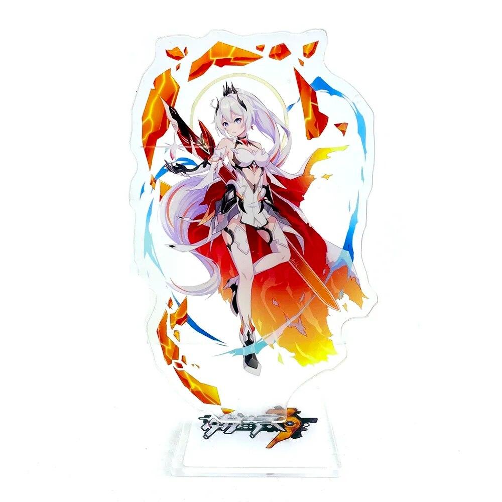 Honkai Impact 3rd Herrschers Elysia Kiana Flamescion Rita Rossweisse Fallen Rosemary акриловая подставка игрушка-фигурка