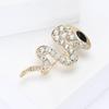 Creative Exquisite Alloy Rhinestone One-Eyed Snake Brooch Fashion Versatile Men'S And Women'S Clothing Corsage Jewelry Pin