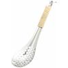 Endo Shoji Renge Spoon, Dimensions (L X W X H) 16.5 X 4 X 12.5 Cm, Perforated, Rattan-wrapped Handle for Heat Resistance, Rust-Resistant Stainless