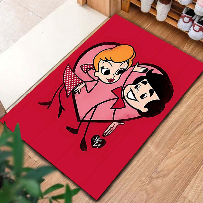 I Love Lucy Carpet Rug for Living Room Bedroom Home Sofa Decoration,Kids play Non-slip Floor Mat