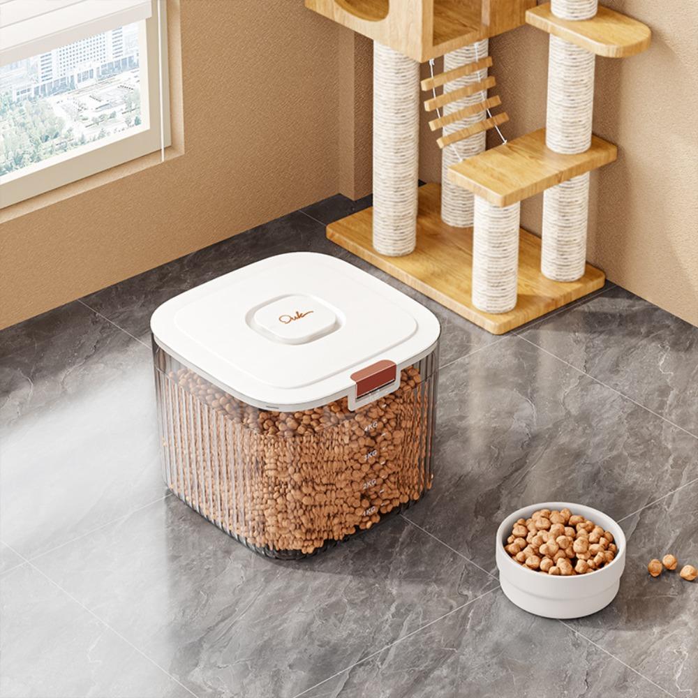 Герметичный контейнер для сухого корма кошек с откидной крышкой, бочка для хранения корма для домашних животных, контейнер для хранения корма для собак, хранение риса