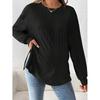 Maternity Long Sleeve T-Shirt Round Neck Loose Fit Comfortable Top Pregnant Women 2025