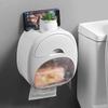 Wall-mounted Toilet Tissue Box Toilet Roll Pumping Paper Storage Container Punch-free Waterproof Rack Storage Box