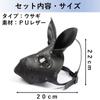 Heizi Steampunk Rabbit Mask Goggles Cosplay Halloween PU Leather Plague Mask Animal Mask Costume Party (Rabbit)