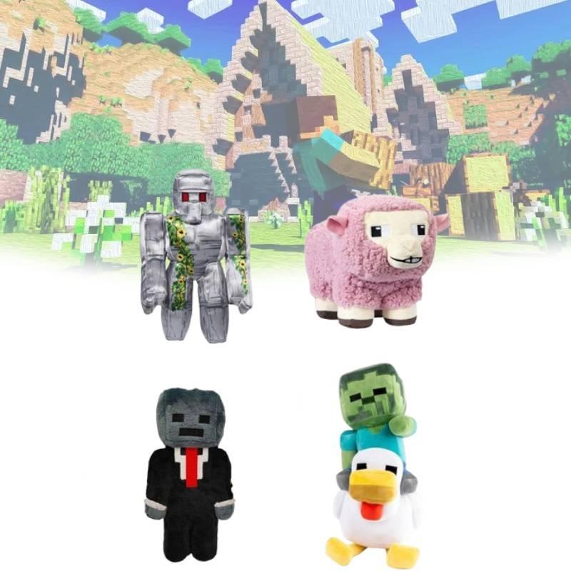 Cute Minecraft Cartoon Plush Toy Boys Children Birthday Gift Doll Companion