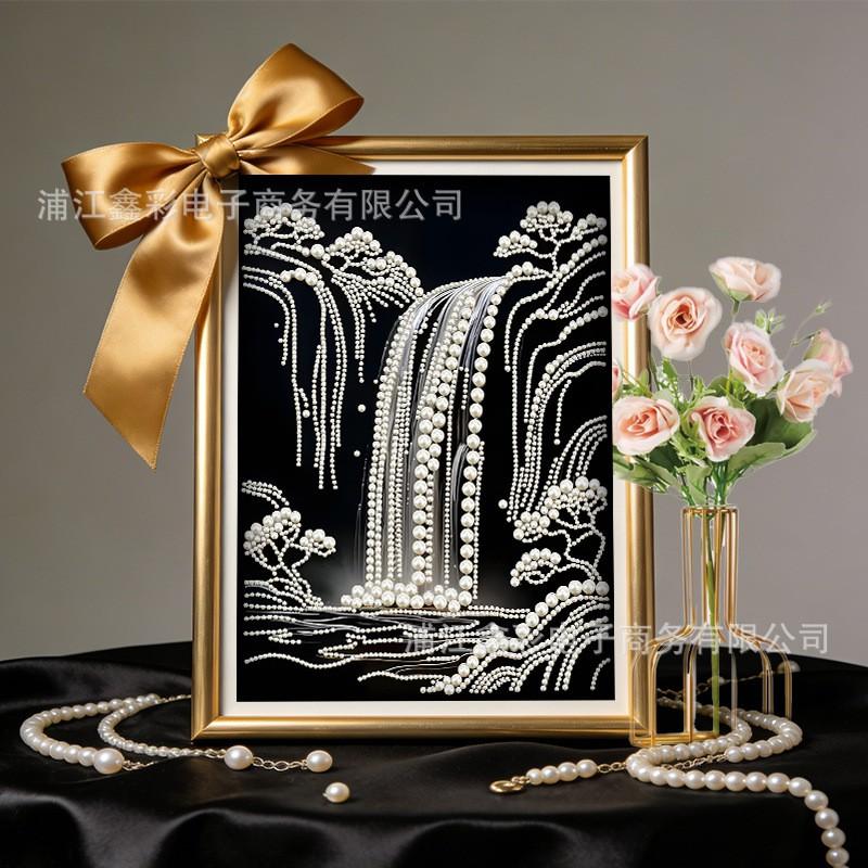 30x40CM Pearl Painting DIY Kit Modern Unframed Wall Art Home Decor