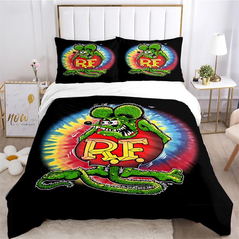 Мультяшный забавный крыса Финк постельное белье пододеяльник с наволочкой домашний текстиль Twin Full Queen King детский подарок