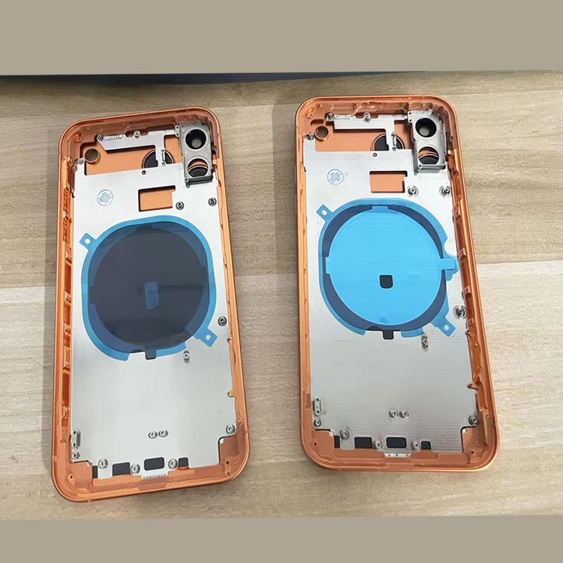 11 стиль 17 Pro Корпус задней батареи для iPhone XR до 17PRO LITE 17 PRO Max Корпус Крышка батареи Средняя рамка с лотком для SIM-карты