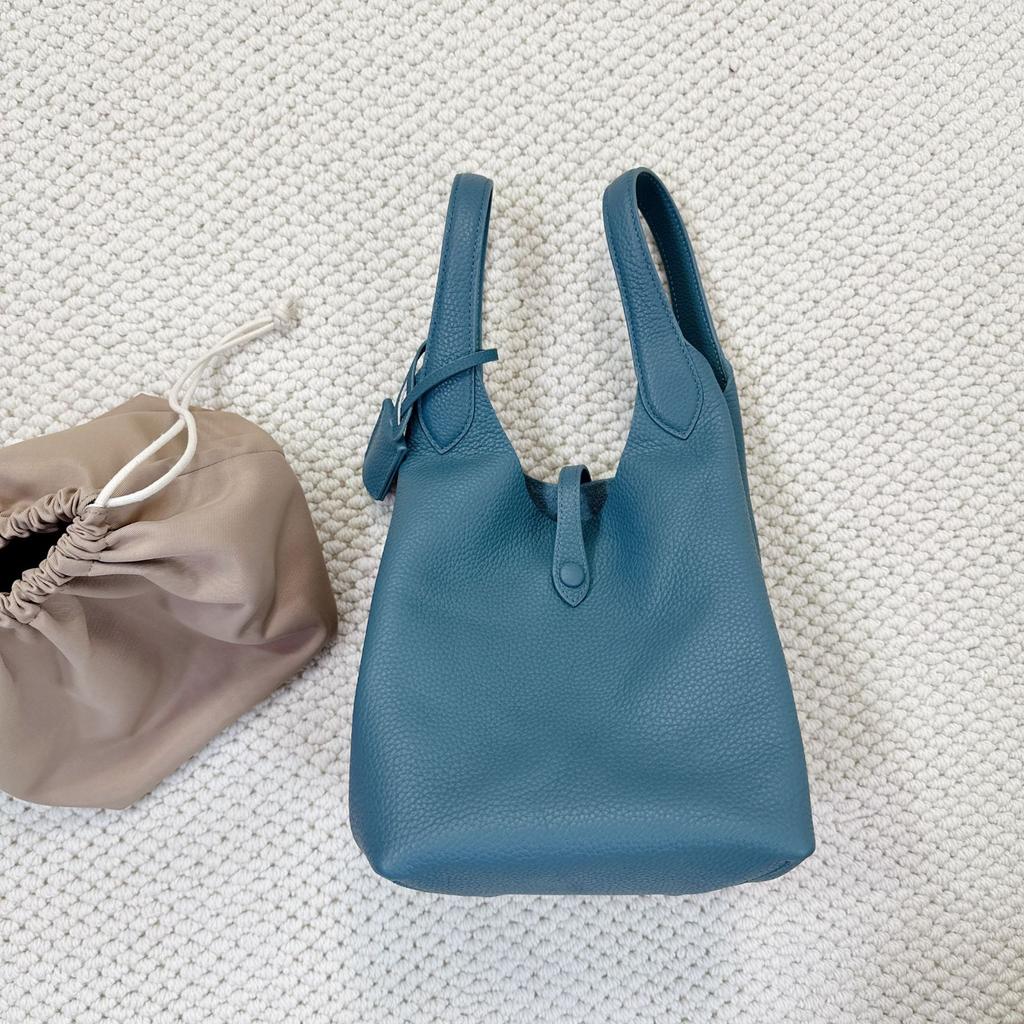 2025 Новый верхний слой TC коровьей кожи сумка-ведро для воды сумка-корзина для овощей Большая вместимость повседневная сумка через плечо на одно плечо женская сумка тренд