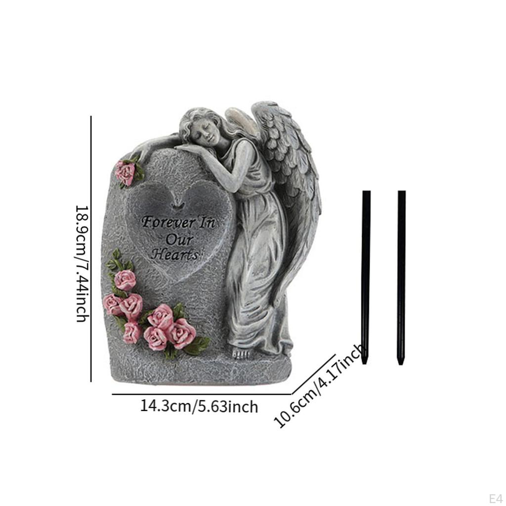 Статуэтка ангела, солнечная садовая статуя для использования на открытом воздухе