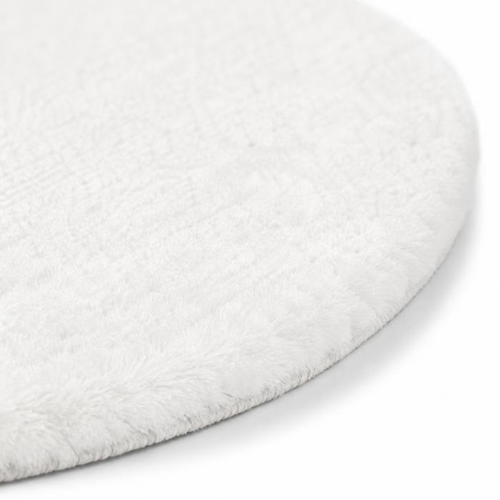 Tapis - THE DECO FACTORY - SIBERIE - Rond - Blanc - 120x120 cm