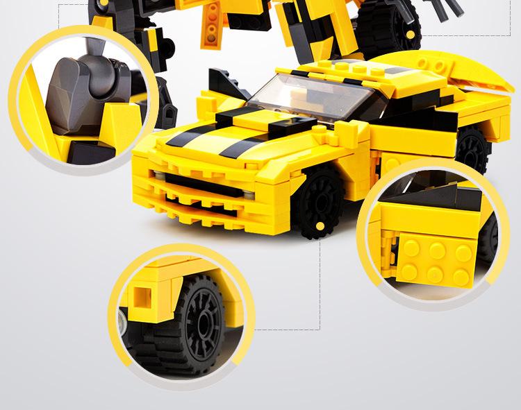 Gudi Blocks Boy Transforming Robot Puzzle Toy