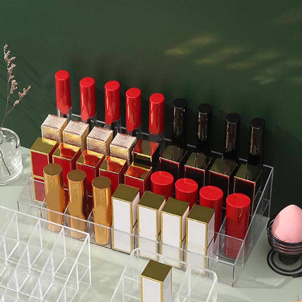 Lipstick Holder Acrylic Storage Clear Display Organizer Case for Lip