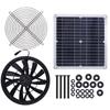 5V 10W Solar Panel Powered Fan Quite Operation Exhaust Ventilator Fan for Greenhouse RV Camping