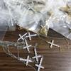 Elegant CZ Stone Paved Crosses Necklace Exquisite Crosses Pendant Necklace Jewelry with Shimmering Zircon Embellishment