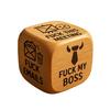 Bold And Funny Work Dice Wooden Office Stress Relief Dice Six Savage Sayings Cheeky Desk Accessory Gag Gifts for Coworkers