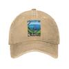 Hinano Tahiti Baseball Caps Fashion Denim Fabric Hats Outdoor Adjustable Casquette Sports Baseball Cowboy Hat for Unisex Women