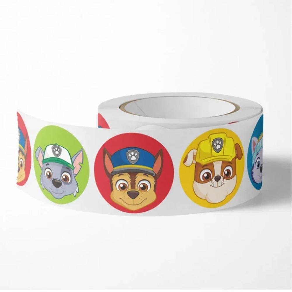 500Pcs/Set Stickers Paw Patrol Cartoon Chase Skye Stickers Cute Kids Stationery School Teacher Supplies Reward Sticker Toys Gift