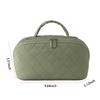 Travel Bath Toiletry Bag Fashion Open Flat Puffer Makeup Pouch Women Waterproof Small Cosmetic Bag Lightweight Storage Organizer