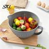 Plastic Bowl for Cake Batter with Pour Spout And Handle, Large Mixing Kitchen Gadgets Baking Cooking Non-Slip Base, Prep Baking, Cooking, Salad,