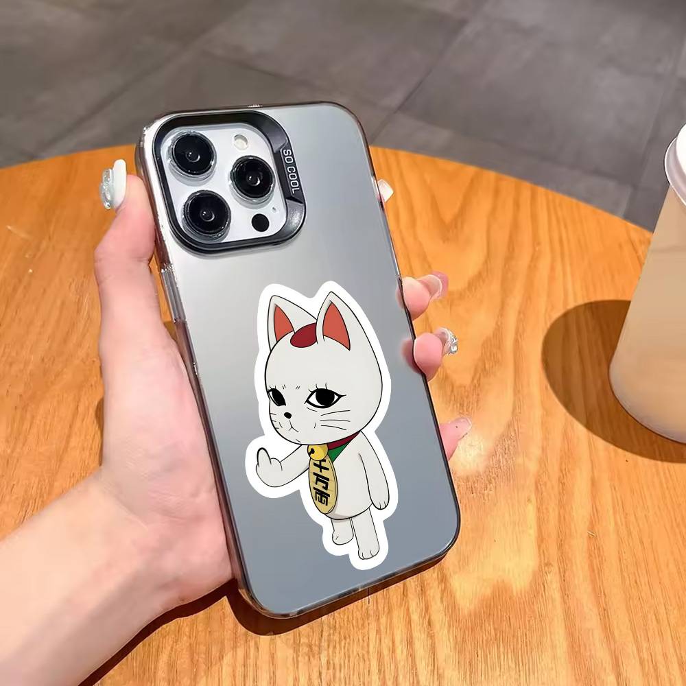 D-Dandadan Turbo G-Granny Phone Case For iPhone17,16,15,14,13,12,11 Plus,Pro Max Black Candy silver phone case