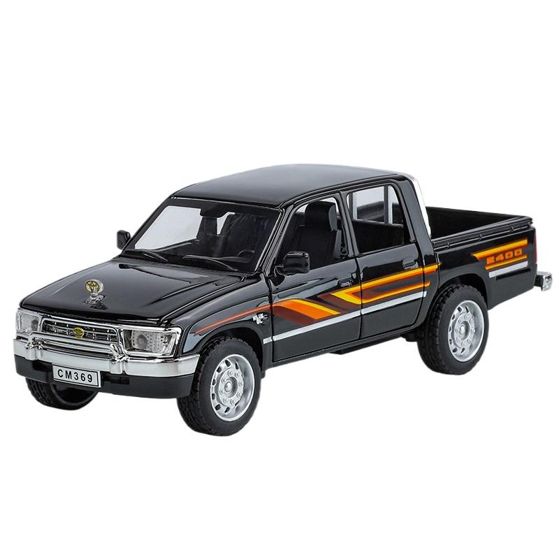 1/32 масштаб TOYOTA Hilux пикап игрушечная модель автомобиля литой сплав транспортное средство миниатюрный инерционный звук и свет коллекция подарок детям