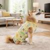 Animal Print Dog Recovery Suit Cotton Dog Sterilization Suit Dog Jumpsuit  Wound Protection