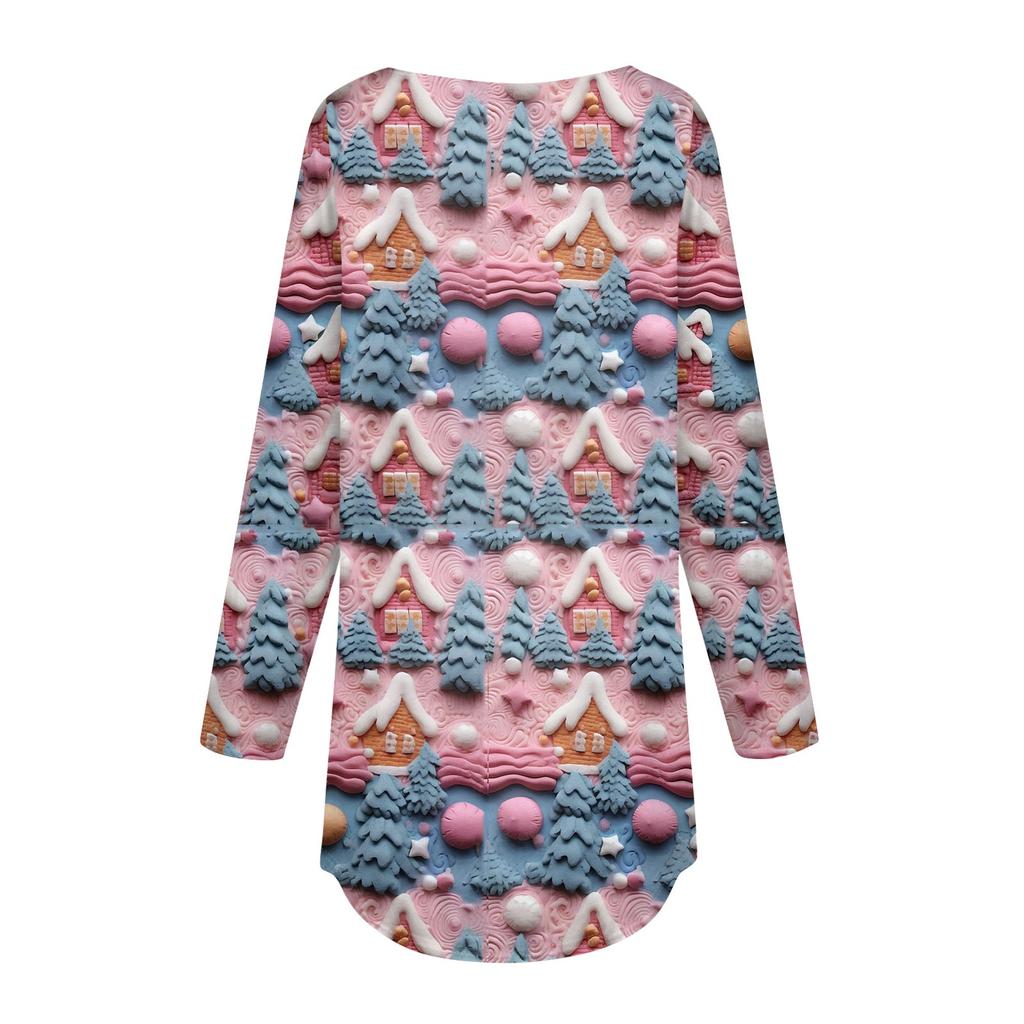 Женские свободные топы с круглым вырезом и капюшоном с длинными рукавами, повседневные топы, домашние пижамы для отдыха, топы