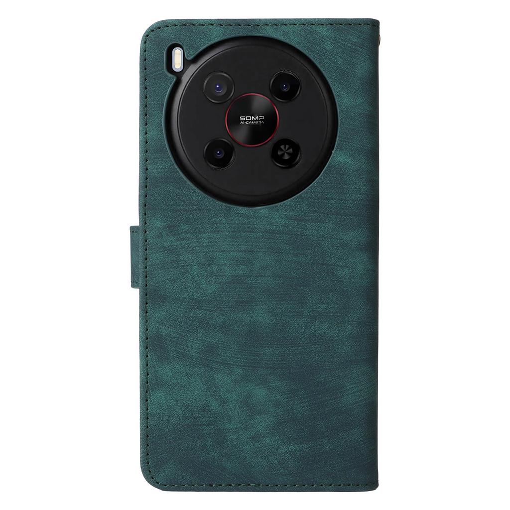 For ZTE Blade V70 Max/nubia V70 Max Case Wallet RFID Blocking PU Leather Cover Viewing Stand