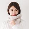 Neck Gauze Neck Warmer with One Size Fits Made In Made with Japanese Bleached Fabric [cumuco] Warmer, 8-Layer (Yellow), Buttons, Snood, Scarf, All,