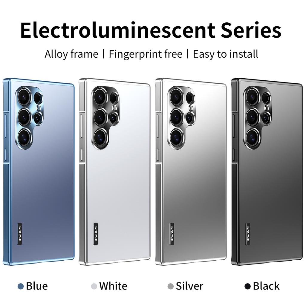 Чехол для Samsung Galaxy S23 S24 S25 Ultra 5G Матовый Магнитный Металлический Материал Матовый Ультратонкий S24Ultra S25Ultra Защитный Чехол