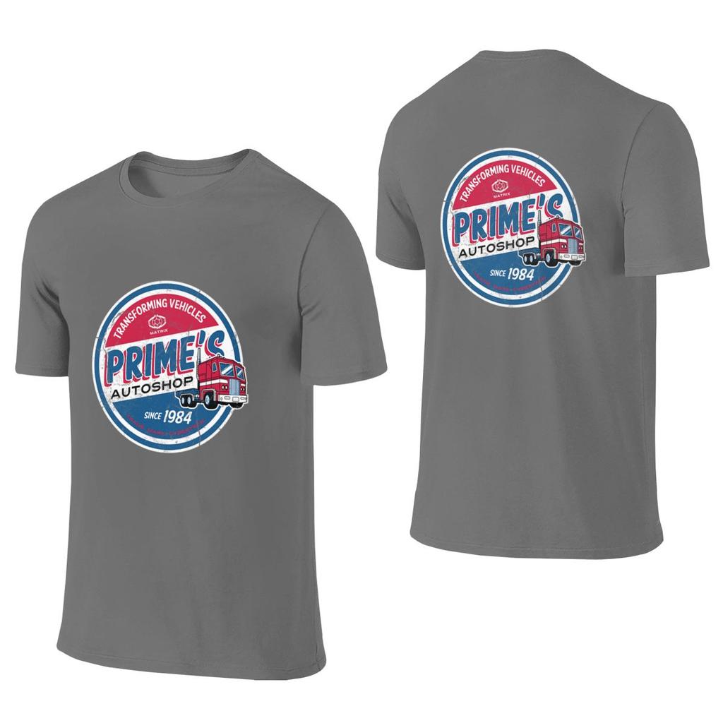 Prime S Autoshop Vintage Distressed Style Garage Skinfriendly Reversible Tshirt Loose Lazy Easy To Clean Shirt
