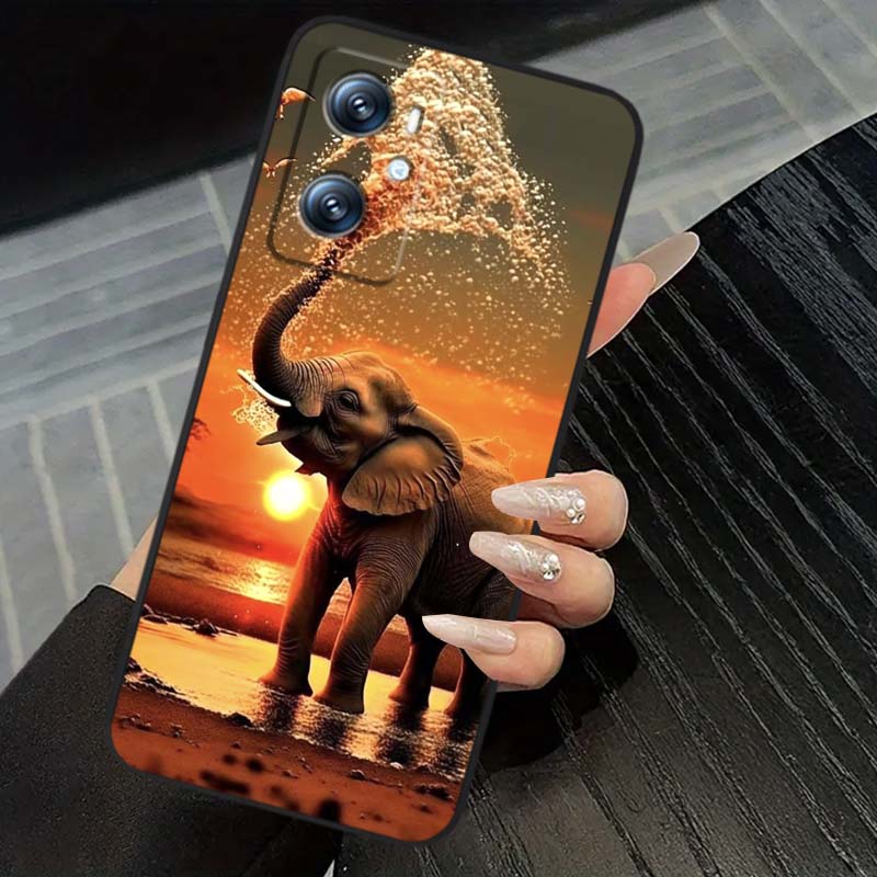 Мультяшные Аниме Животные Для OPPO Reno 5 6 7 A96 A40 A58 Realme GT A74 A78 Neo2 A74 A78 Find X5 X3 X7 X8 Черный Чехол Для Телефона
