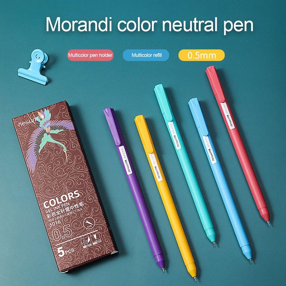 Scrapbooking Supplies Student Stationary Macaron Color Pens Writing Tools Morandi Gel Pen Pens Set