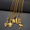 2025 Hawaiian Flowers Guam Puerto Rico Mayotte Necklaces Women Jewelry Stainless Steel Nefertiti Turtle Shell Flamingo #000164