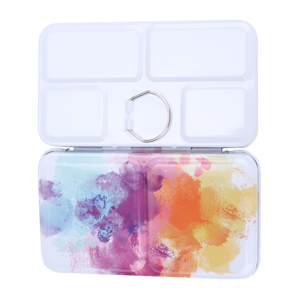 Box, Exquisite Portable Paint 4.7 x 2.8 x 0.8 Inch for Holding Watercolor Paint for Gouache Watercolor Oil