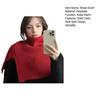 Women Shawl Scarf High Collar Side Split Design Windproof Warm Fabric Fake Collar Outdoor Lightweight Shawl Wrap