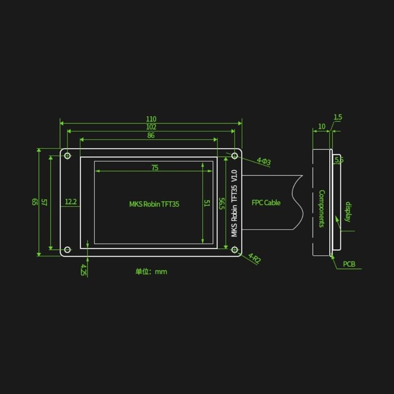 Материнская плата 3D-принтера MKS Robin V1.2 STM32-микропроцессор с MKS TFT35 для комплекта контроллера сенсорного экрана