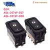 A06-30769-008 A06-30769-027 Одинарный переключатель стеклоподъемника Для 2001-2011 Freightliner Columbia Автоаксессуары
