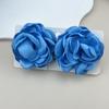 Fabric Large Flower Earrings Jewelry Accessories Floral Ear Stud New Wedding Earrings