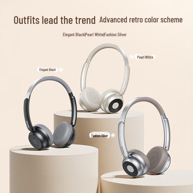 Philips Retro Wireless Bluetooth Over-Ear Headset