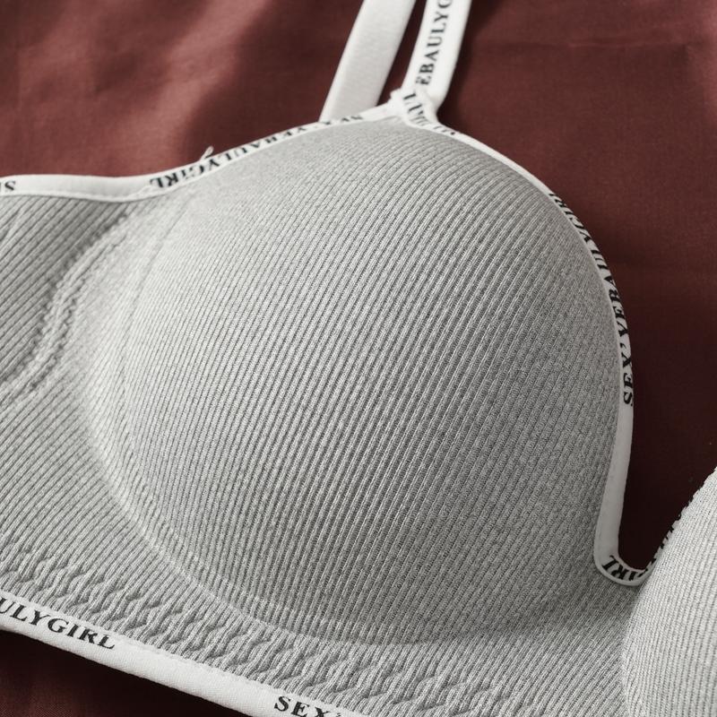 1/3PCS Girls Thick Sponge Cup Bra Push Up Soft Cotton Underwear Women Seamless Lingerie Female Wireless Bralette