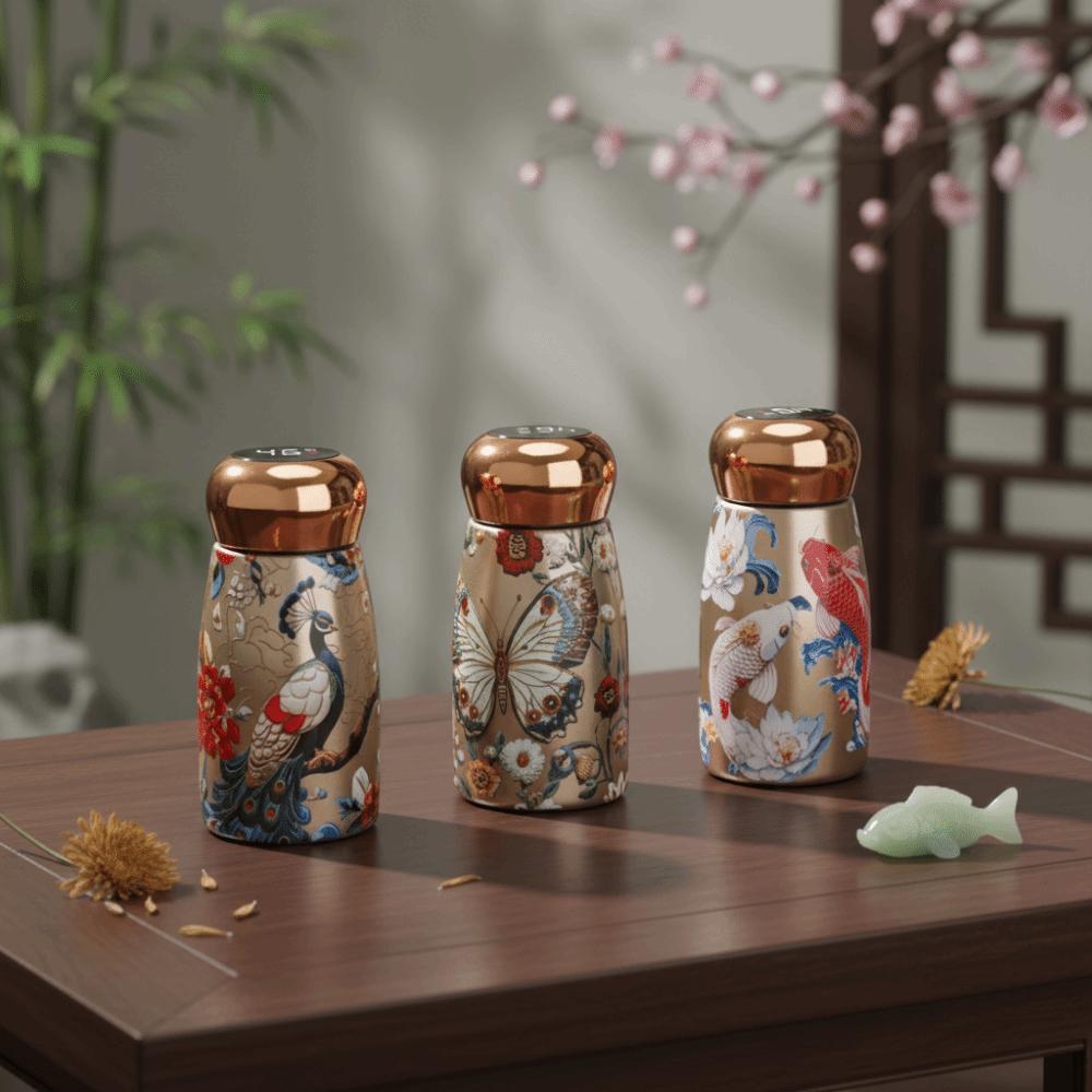 Stainless Steel Insulated Water Cup Mushroom Shaped Mini Thermos Cup Outdoor Hiking