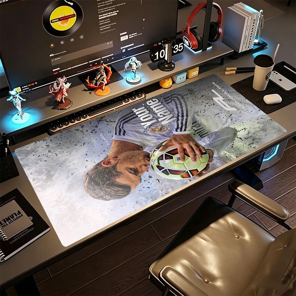 Cristiano Ronaldo (41) Customize Text Mouse Pad Gaming Laptop Mouse Pad Desktop Mouse Pad Non-Slip Rubber Base