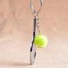Key Rings Car Key Chain Metal Mini Keychain Sports Key Chain Tennis Racket Keychain Tennis Ball