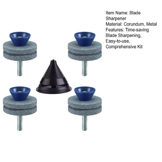 Точилка для лезвий газонокосилки с балансиром, износостойкие вращающиеся точилки для лезвий, точилка для тупых лезвий газонокосилки для любой ручной дрели