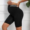Summer 2023 High-Waist Maternity Yoga Shorts with Belly Support for Women