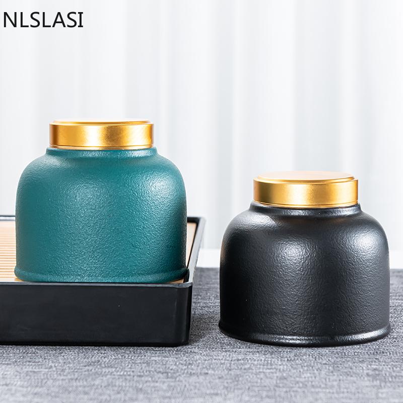 Керамические контейнеры для чая Tieguanyin, контейнеры для чая, дорожная коробка для чая, резервуар для хранения, герметичная банка для чая, канистра для кофе, органайзер для конфет, специй